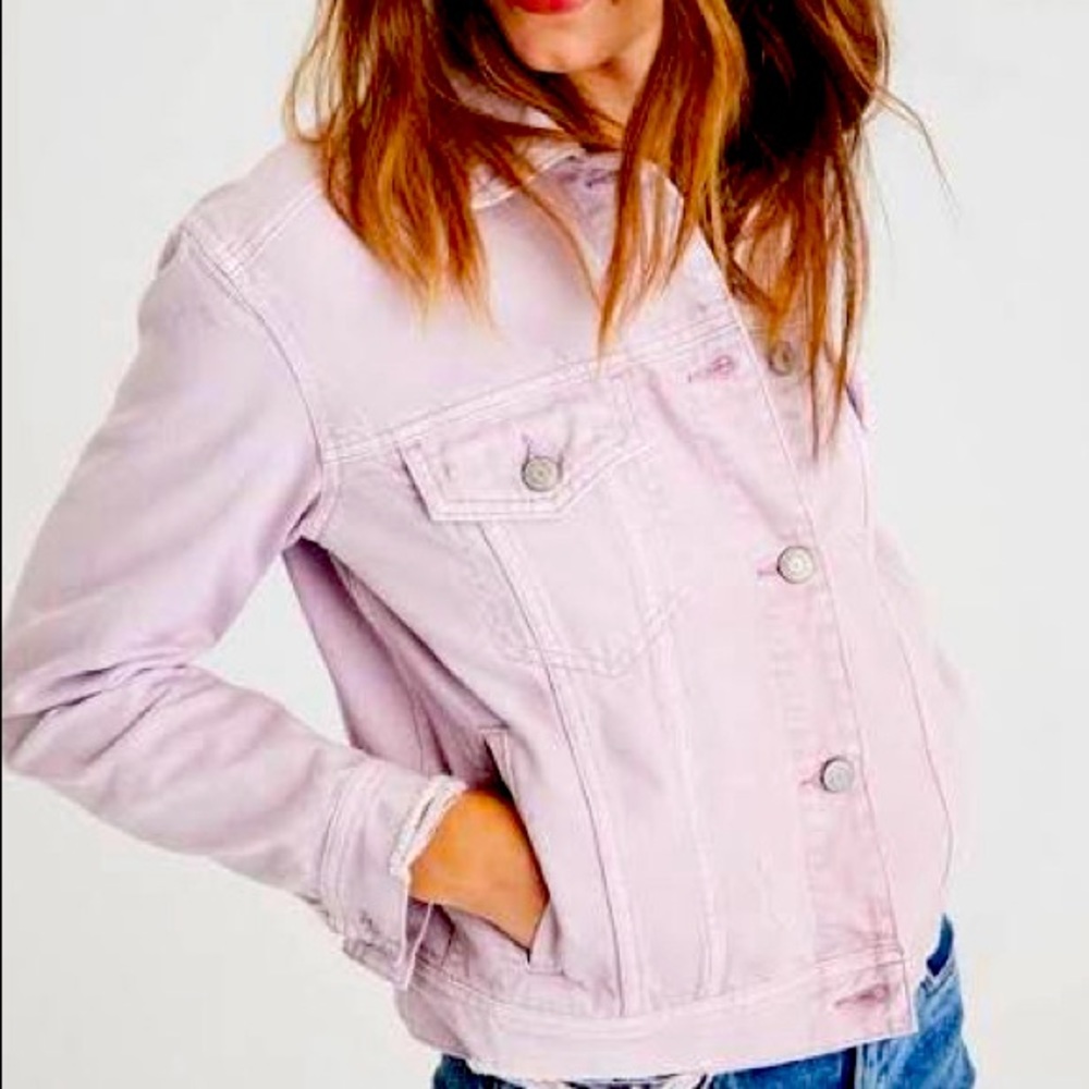 American Eagle Corduroy Jacket in Lavendar
